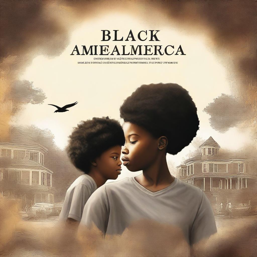 Create a personalized book cover for a book titled 'Black America' by Michael Lawrence