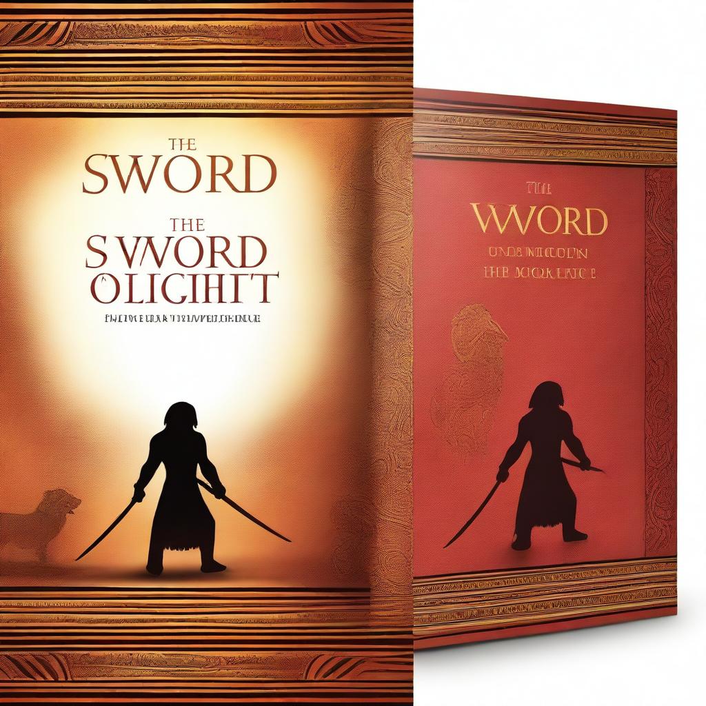 Create a personalized book cover for a book titled 'The Sword of Light' by Michael Lawrence