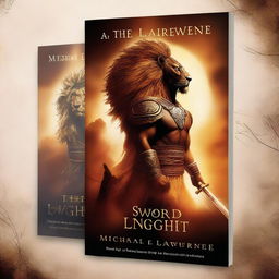 Create a personalized book cover for a book titled 'The Sword of Light' by Michael Lawrence