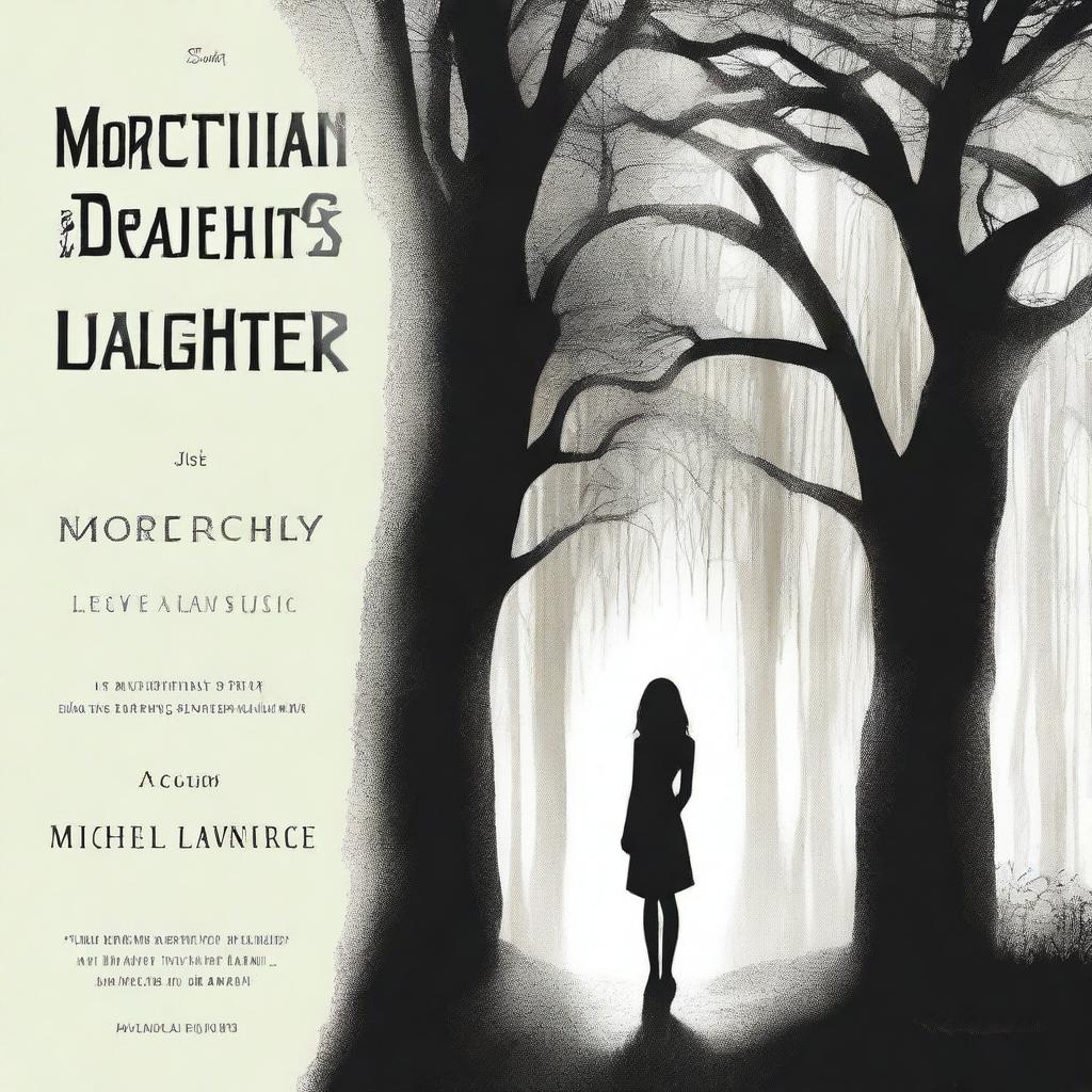 Create a personalized book cover for a book titled 'The Mortician's Daughter' by Michael Lawrence