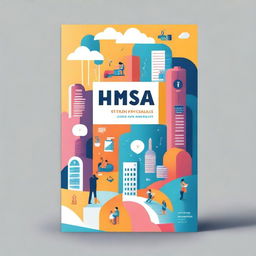 A vibrant and modern book cover for a guide on building a startup from a campus setting, focusing on student entrepreneurs