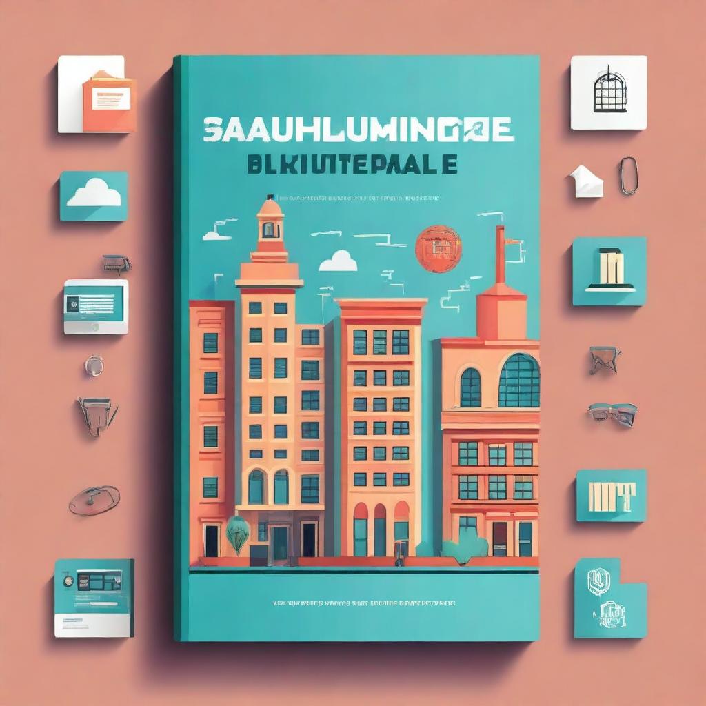 A dynamic book cover for a guide on starting a tech company from a university campus