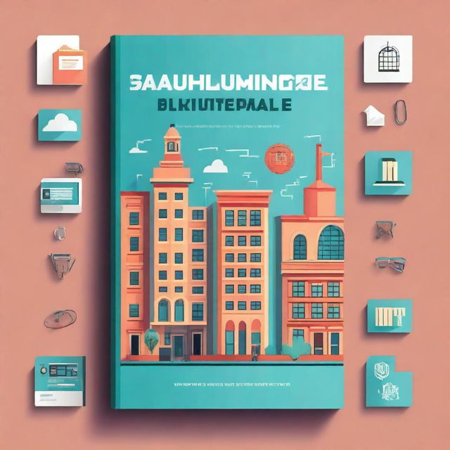 A dynamic book cover for a guide on starting a tech company from a university campus