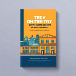 A dynamic book cover for a guide on starting a tech company from a university campus