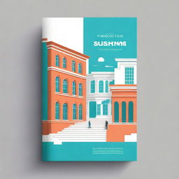 A modern and inspiring book cover for a guide on student startups in the tech industry, originating from a university campus