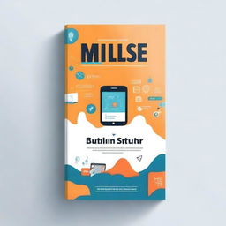 A captivating and modern book cover for a guide on student startups in the edutech industry