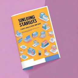 A vibrant book cover for a guide on students building startups on campus