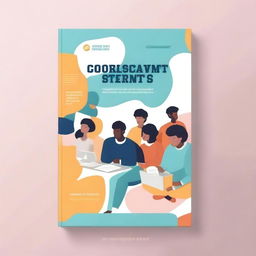 A motivational book cover for a guide on students building startups