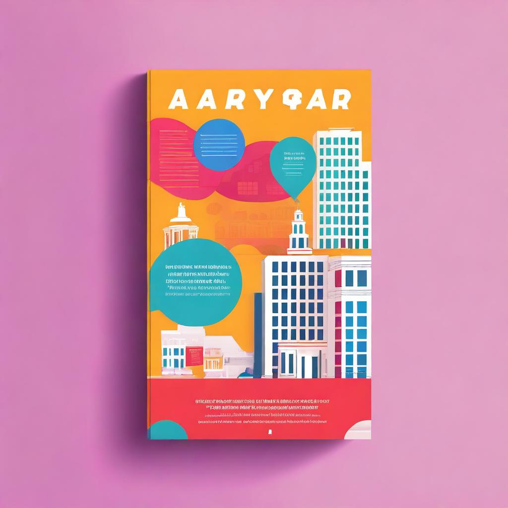 A vibrant and motivational book cover for a guide on starting companies from campus