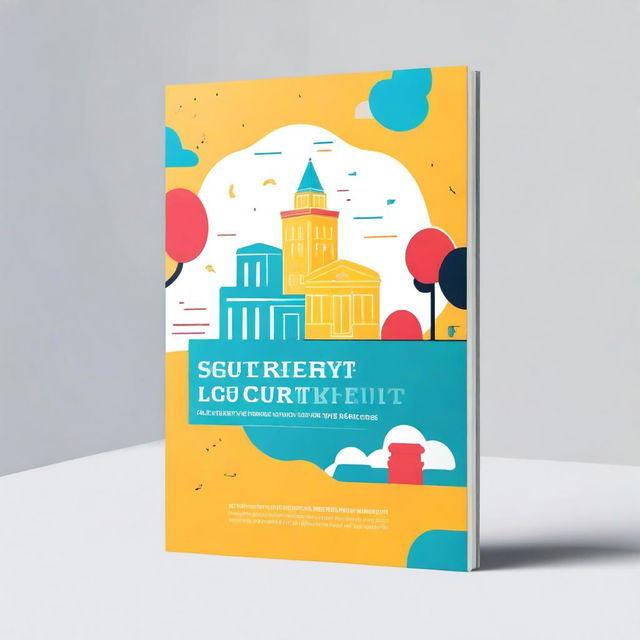 A vibrant and motivational book cover for a guide on starting companies from campus