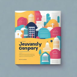 A vibrant and motivational book cover for a guide on starting companies from campus