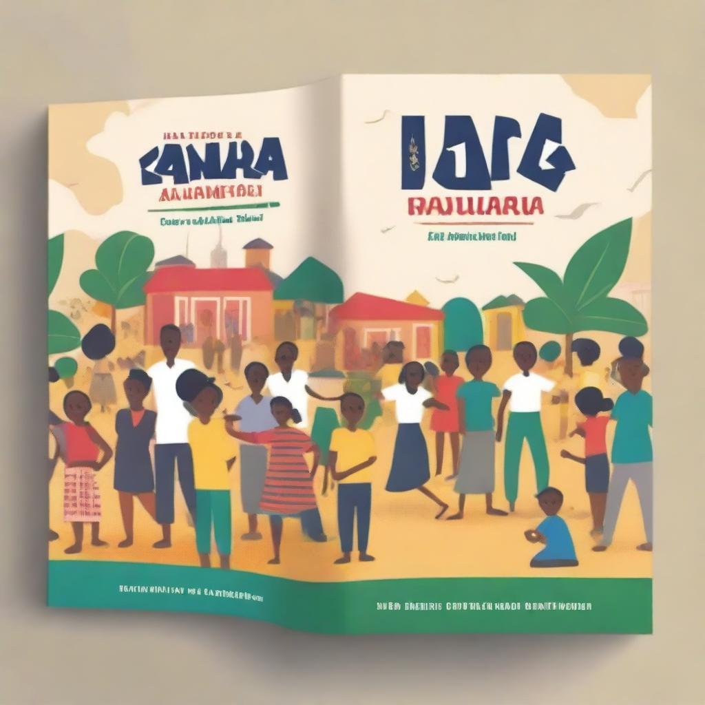 Create an A5 book cover with the theme 'A Saga do Bairro Novo: A História de Luta e Transformação do Bairro Nossa Senhora da Paz em Marituba, Pará'