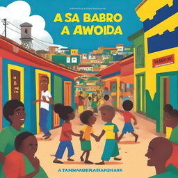 Create an A5 book cover titled 'A Saga do Bairro Novo: A História de Luta e Transformação do Bairro Nossa Senhora da Paz em Marituba, Pará'