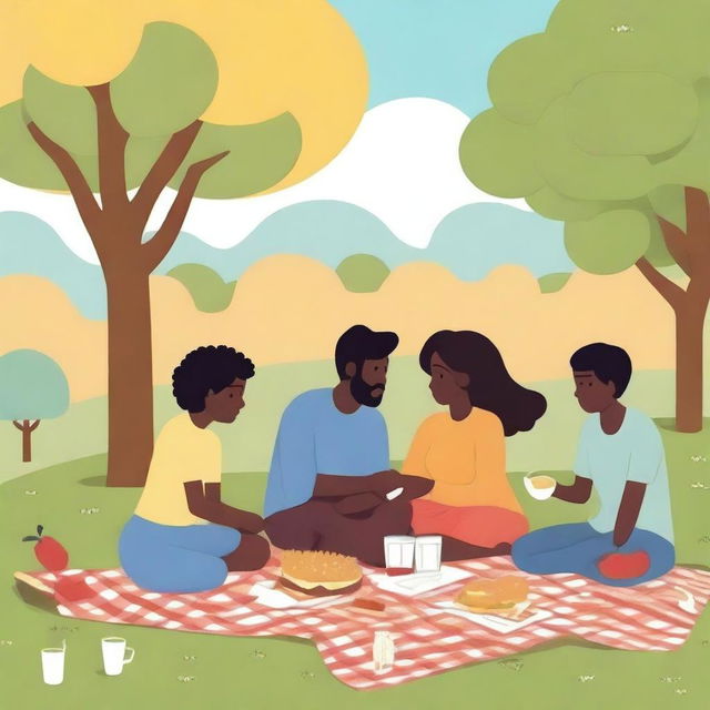 An image depicting various types of relationships, showcasing friendship, family bonds, and romantic connections