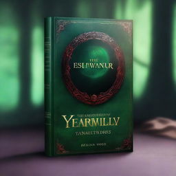 A dark green and red renaissance fantasy book cover with the title 'The Ostensibly of Yavarnir'