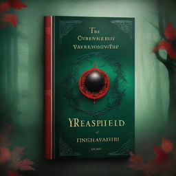 A dark green and red renaissance fantasy book cover with the title 'The Ostensibly of Yavarnir'