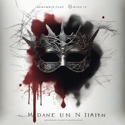 A book cover featuring a masquerade ball mask with barbed wire wrapped around it