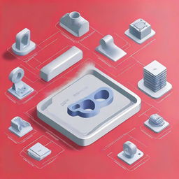 A detailed illustration of NX Manufacturing Fundamentals, showcasing various aspects of the software, including CAD design, CAM programming, and CNC machine simulation