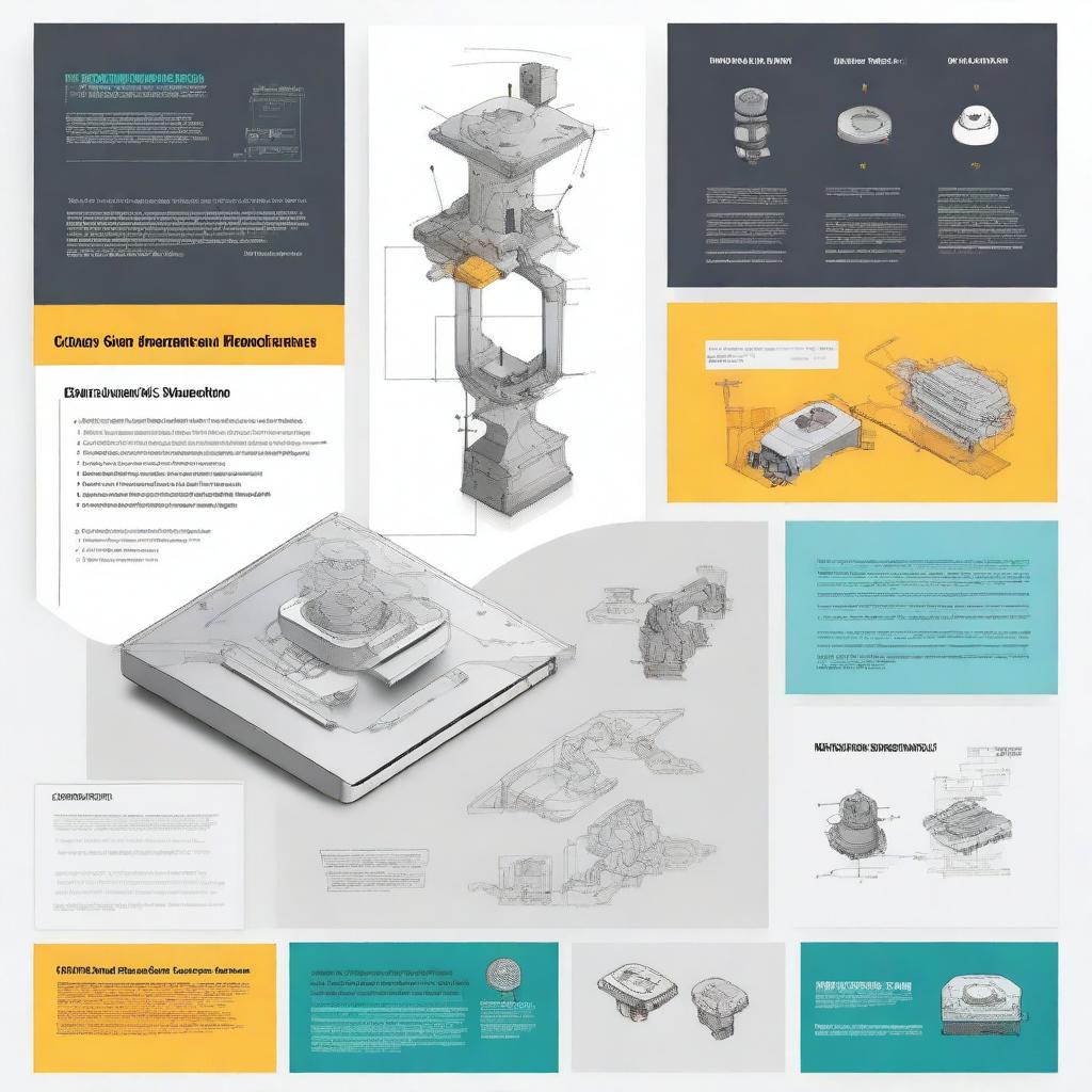 A detailed illustration of NX CAM Fundamentals, showcasing various aspects of the software, including CAM programming, tool path generation, and CNC machine simulation