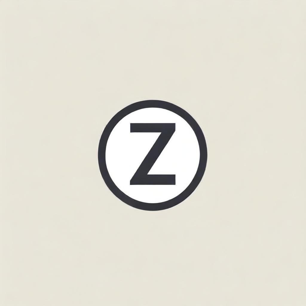 Create an isotipo for a personal brand named 'Edit con Z', where the 'Z' is the most prominent element of the logo, making it the focal point of the design.