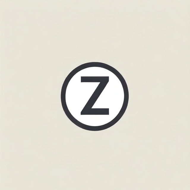 Create an isotipo for a personal brand named 'Edit con Z', where the 'Z' is the most prominent element of the logo, making it the focal point of the design.