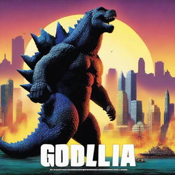 A movie poster for Disney Pixar's "Godzilla"