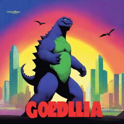 A movie poster for Disney Pixar's "Godzilla"