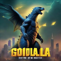 A 3D rendered movie poster for Disney Pixar's "Godzilla: King of the Monsters"
