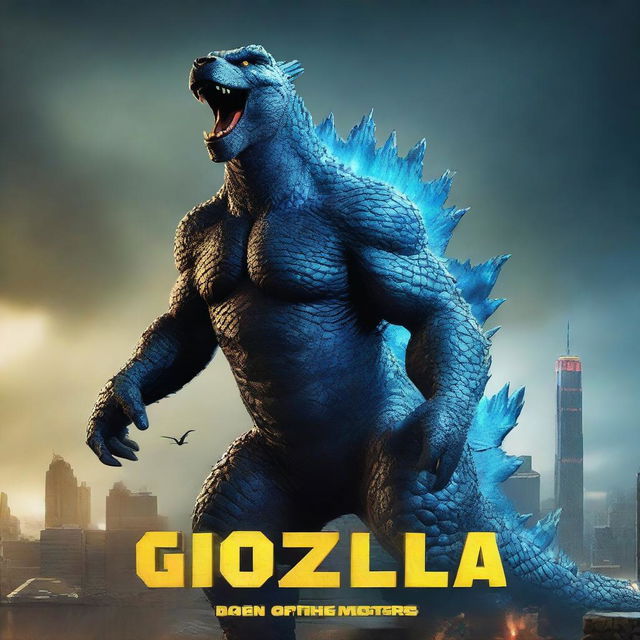 A 3D rendered movie poster for Disney Pixar's "Godzilla: King of the Monsters"