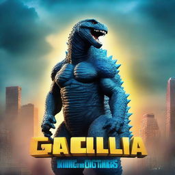 A 3D rendered movie poster for Disney Pixar's "Godzilla: King of the Monsters"