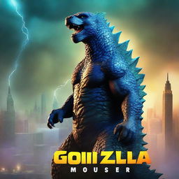 A 3D rendered movie poster for Disney Pixar's "Godzilla: King of the Monsters"