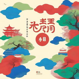 Design a cover for a middle school Chinese language textbook