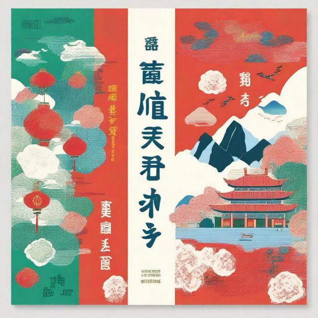 Design a cover for a middle school Chinese language textbook