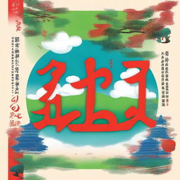 Design a cover for a middle school Chinese language textbook