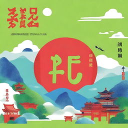 Design a cover for a middle school Chinese language textbook