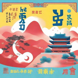 Design a cover for a middle school Chinese language textbook