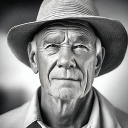 A black and white portrait of Gregg Olsen, showcasing his features with detailed shading and contrast