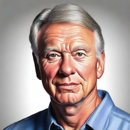 Create a detailed portrait of Gregg Olsen, the author, in a realistic style