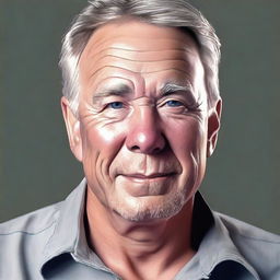 Create a detailed portrait of Gregg Olsen, the author, in a realistic style