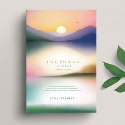 Design a book cover for a book titled 'Inspiration in Verse: A Christian Poetry Collection