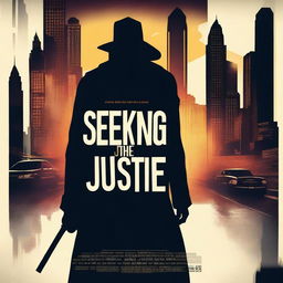 Create a movie poster for a film titled 'Seeking Justice'