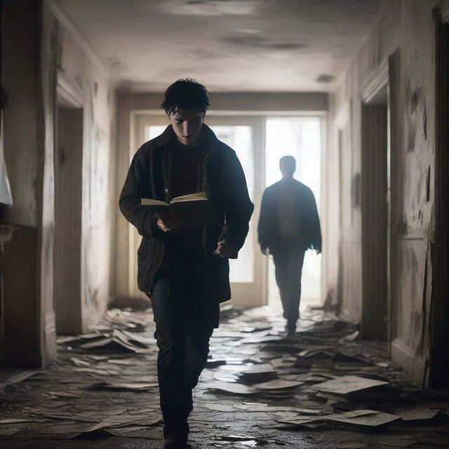 A 22-year-old male journalist in an abandoned asylum in the middle of the woods