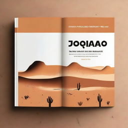 Create a book cover with the title 'Quando Canaã fica distante' by author João de Lucca