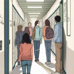 A group of high school students stuck in a loop, desperately trying to find a way out