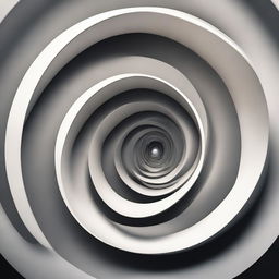 An abstract representation of a loop, emphasizing the concept of endless repetition