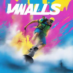 Create a movie cover for 'Walls of Spray', a waterskiing movie