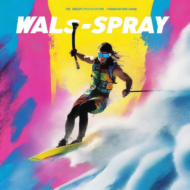 Create a movie cover for 'Walls of Spray', a waterskiing movie