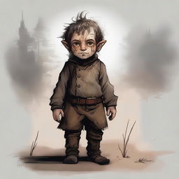 A Lightfoot Halfling from the grasslands, who has experienced war and destruction in his home