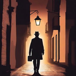 Create a book cover for a mystery novel titled 'Sussurros na Escuridão'