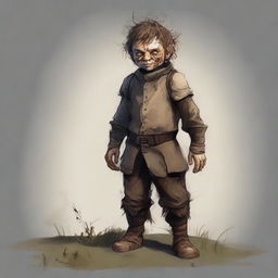 A Lightfoot Halfling from the grasslands, who has experienced war and destruction in his home